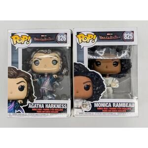 Funko POP! Marvel WandaVision Agatha Harkness #826 & Monica Rambeau #825 Vinyl